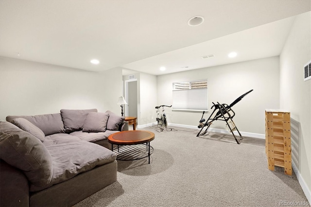 14443 W 88th Dr Unit B, Arvada, CO 80005 - living area featuring carpet and recessed lighting