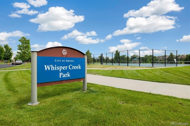 14443 W 88th Dr Unit B, Arvada, CO 80005 - surrounding community with a tennis court