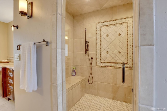 bathroom with walk in shower