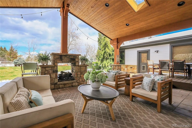 view of patio / terrace with an outdoor hangout area