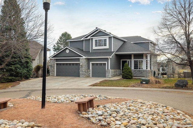 view of front of home featuring a garage