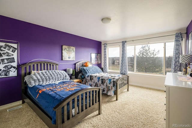 bedroom featuring carpet floors