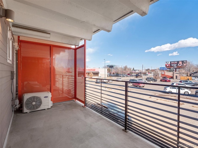 balcony with ac unit