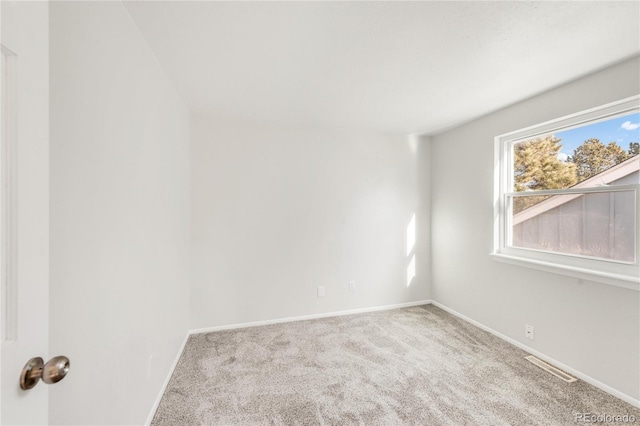 view of carpeted empty room