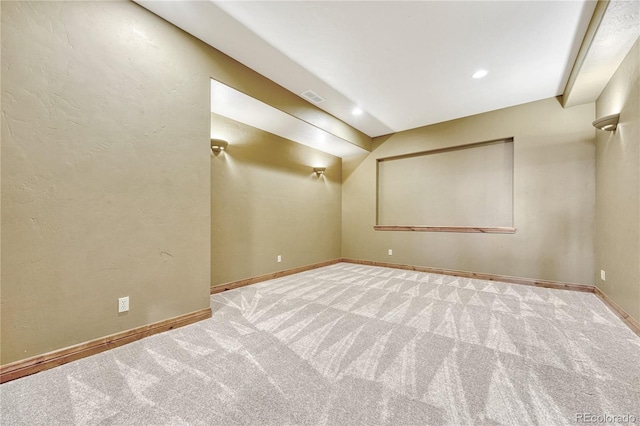 empty room with light carpet