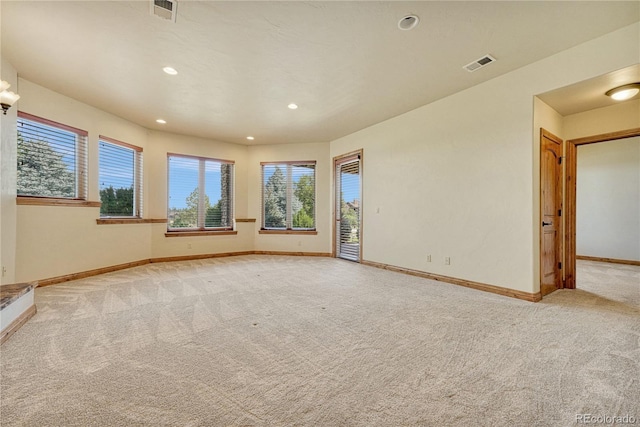 view of carpeted empty room