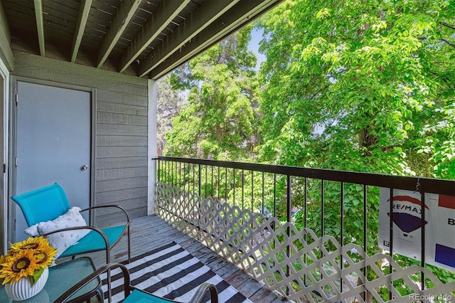 view of balcony