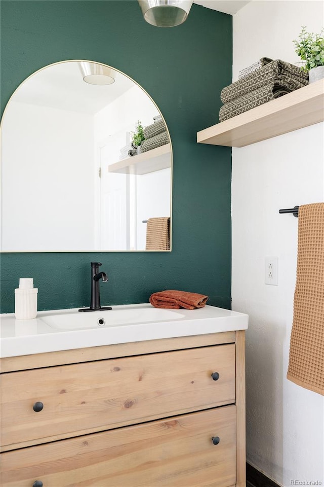 bathroom featuring vanity