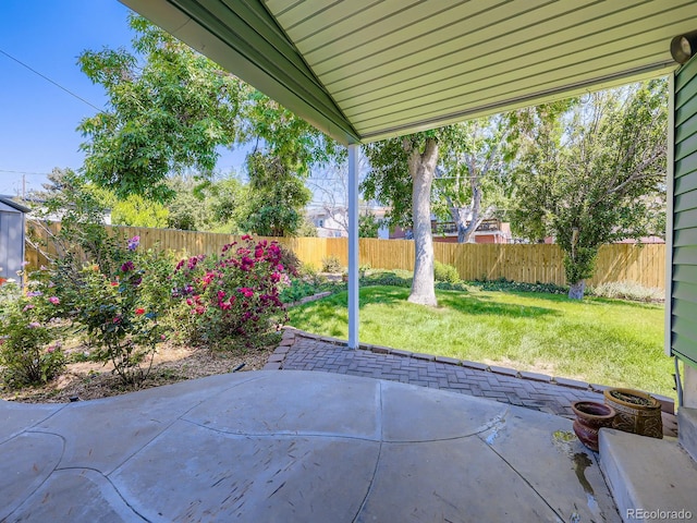 9540 King Way, Westminster, CO 80031 - fenced backyard featuring a patio area