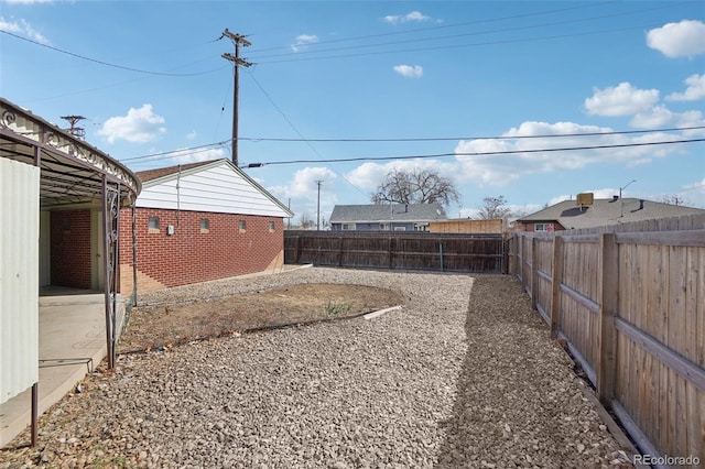 7180 Zuni St, Denver, CO 80221 - view of yard featuring a fenced backyard
