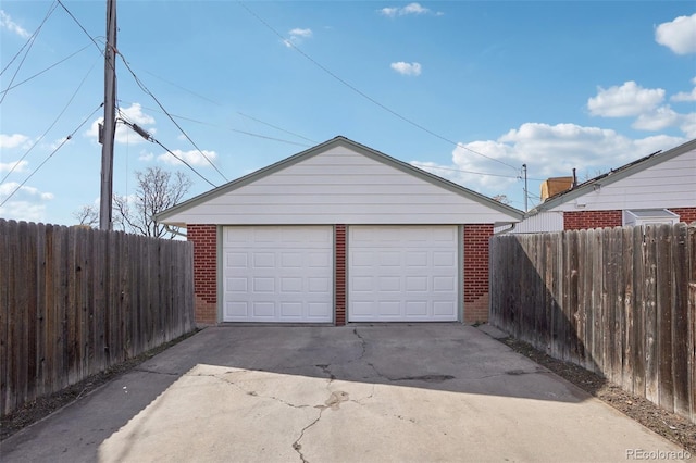 7180 Zuni St, Denver, CO 80221 - detached garage featuring fence