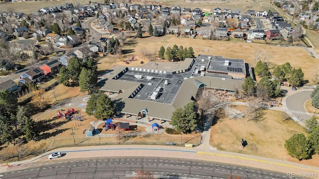 aerial view featuring a residential view