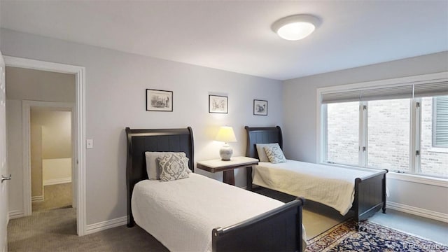 bedroom featuring carpet flooring