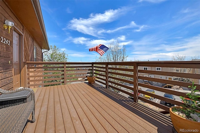 2242 Stepping Stones Way, Colorado Springs, CO 80904 - view of wooden terrace