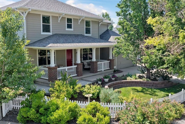 craftsman-style house featuring a porch