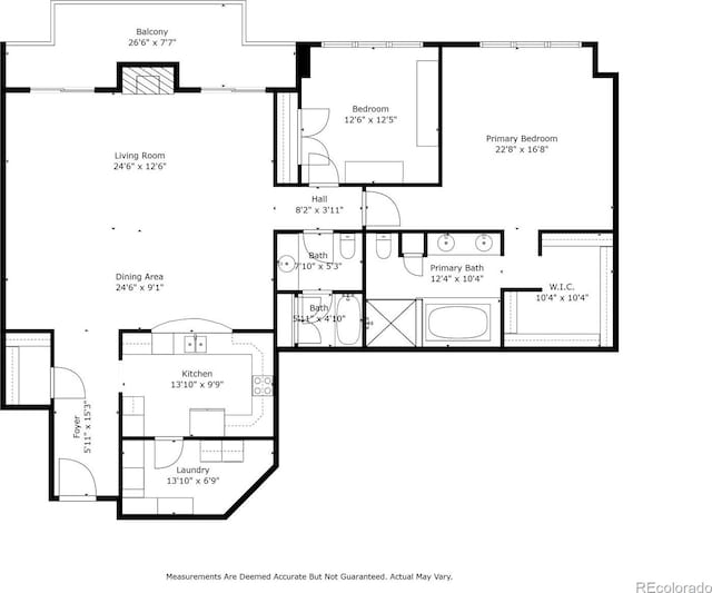 2400 E Cherry Creek S Drive 307, Denver, CO 80209 - view of home floor plan
