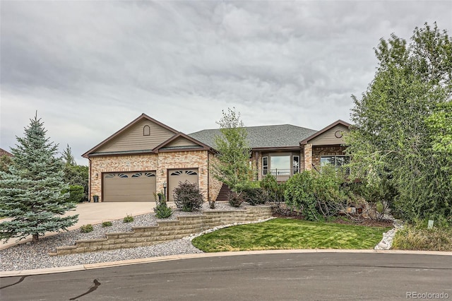 view of front of house featuring a garage