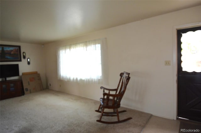 unfurnished room featuring carpet flooring