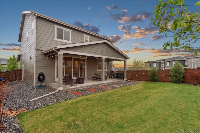 16400 Alberta Dr, Parker, CO 80134 - back of house with a patio area