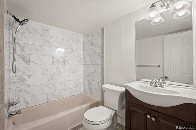 670 Winona Ct Unit 38, Denver, CO 80204 - bathroom with vanity, toilet, and washtub / shower combination