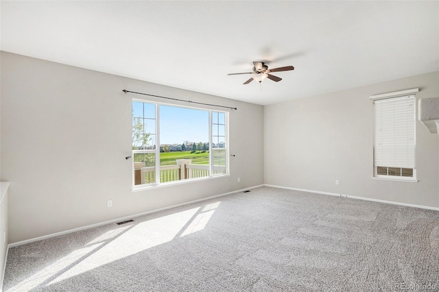 11748 Mill Valley St, Parker, CO 80138 - carpeted spare room with a ceiling fan and baseboards