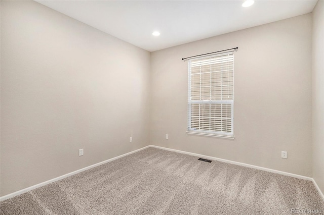 11748 Mill Valley St, Parker, CO 80138 - spare room with carpet floors, baseboards, and recessed lighting