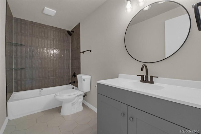 10 Juneau Pl, Longmont, CO 80504 - full bath with vanity, shower / tub combination, and tile patterned flooring