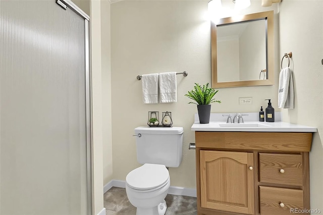 2325 S Linden Ct Unit 206, Denver, CO 80222 - full bathroom with vanity and an enclosed shower
