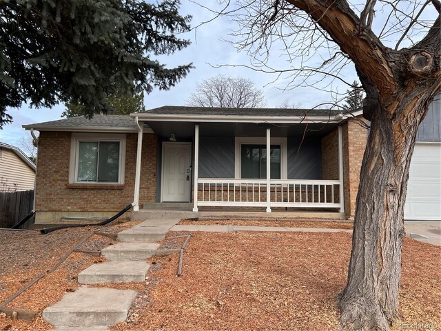 view of front of home with a porch