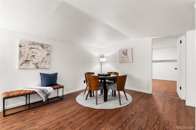 6254 W 79th Ave, Arvada, CO 80003 - dining space featuring wood finished floors and lofted ceiling