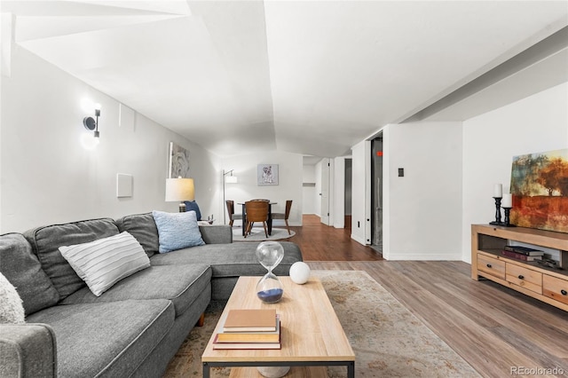 6254 W 79th Ave, Arvada, CO 80003 - living room featuring wood finished floors and baseboards