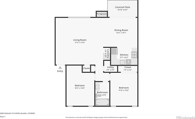3365 Chisholm Trl Unit B102, Boulder, CO 80301 - room layout