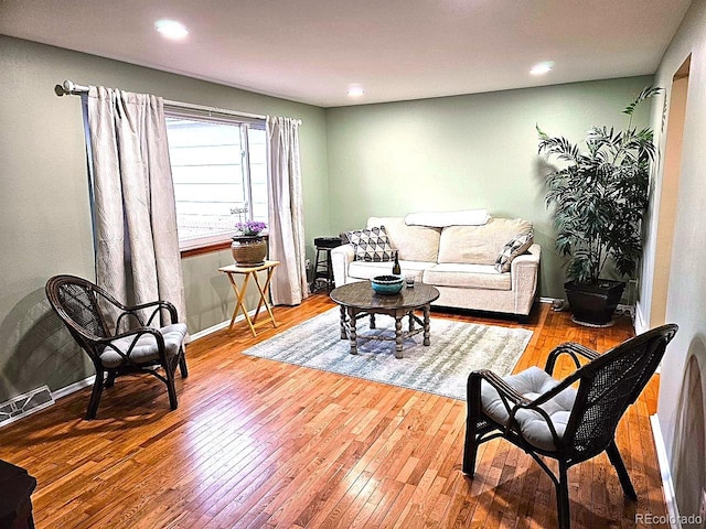 4665 E Peakview Ave, Centennial, CO 80121 - living area with hardwood / wood-style floors and recessed lighting