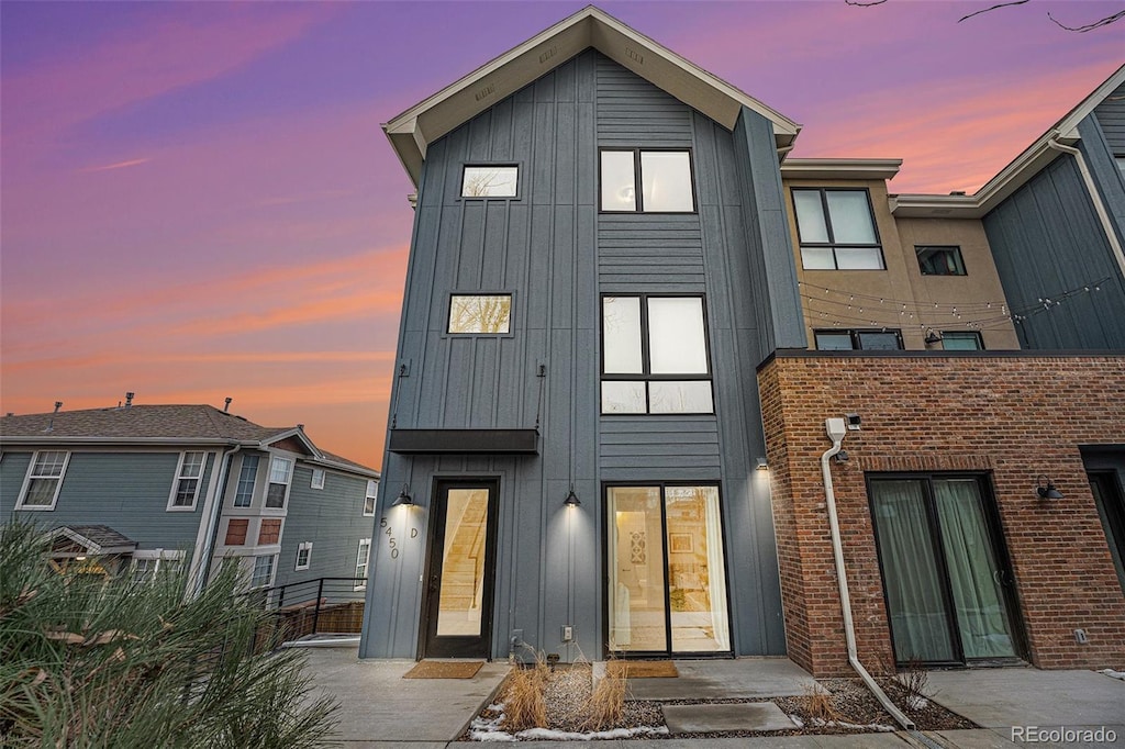5450 Carr St Unit D, Arvada, CO 80002 - view of back house at dusk