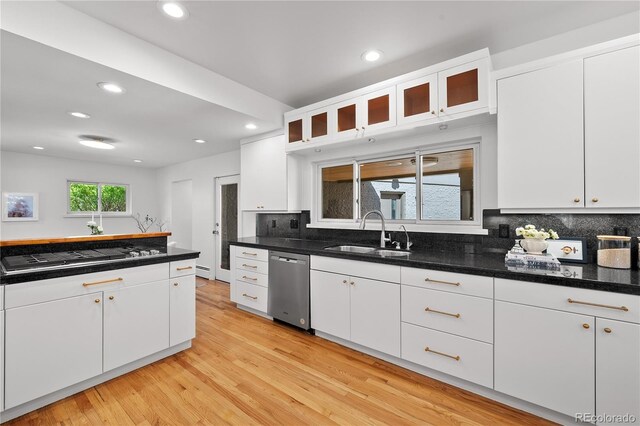 kitchen with recessed lighting, appliances with stainless steel finishes, and a sink
