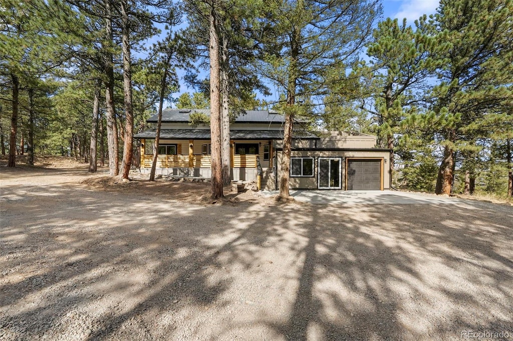 view of front of house with covered porch