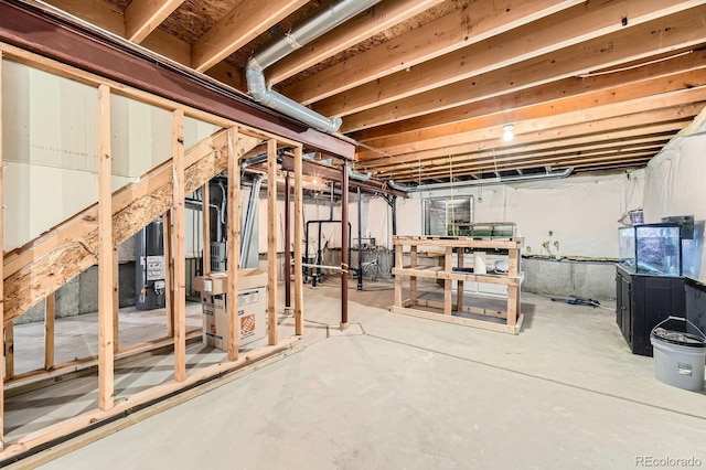 4567 Flanders Way, Denver, CO 80249 - unfinished below grade area with gas water heater
