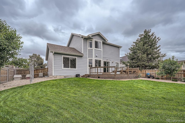 4567 Flanders Way, Denver, CO 80249 - rear view of house with a deck