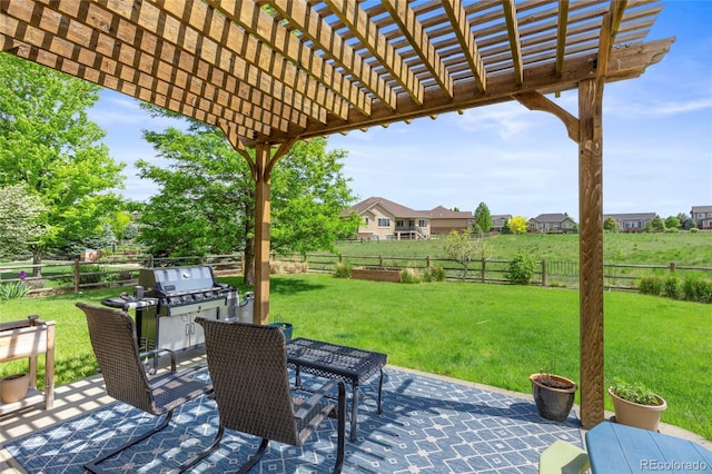 8101 Wynstone Dr, Windsor, CO 80550 - view of patio / terrace with a pergola and outdoor dining area