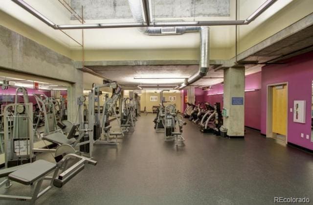 1401 Wewatta St # 101And # 102, Adjoined Denver, CO 80202 - view of workout area