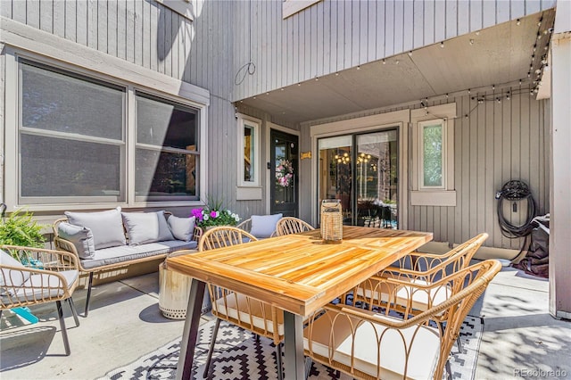 1152 S Yosemite Way Unit 29, Denver, CO 80247 - view of patio with outdoor dining area and outdoor lounge area