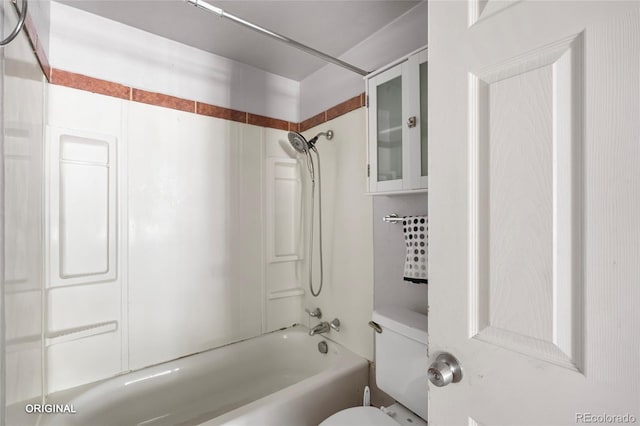 5481 Leyden St, Commerce City, CO 80022 - bathroom with bathtub / shower combination and toilet