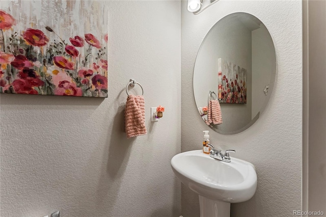 bathroom with a sink