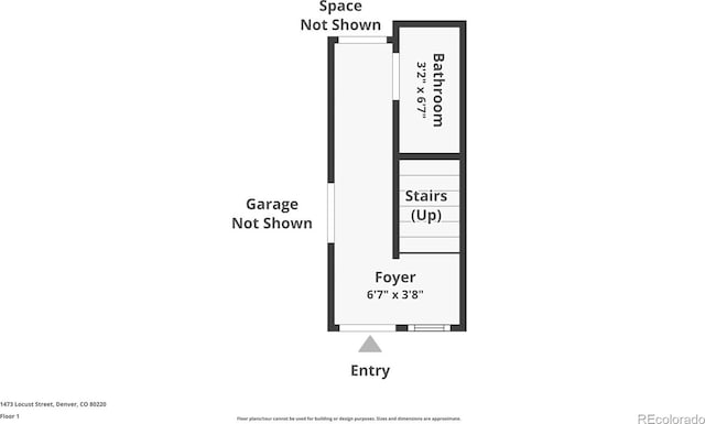 1473 N Locust, Denver, CO 80220 - view of floor plan / room layout
