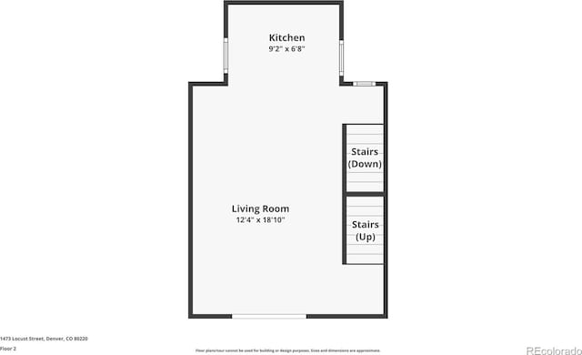 1473 N Locust, Denver, CO 80220 - view of property floor plan