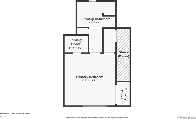 1473 N Locust, Denver, CO 80220 - view of home floor plan