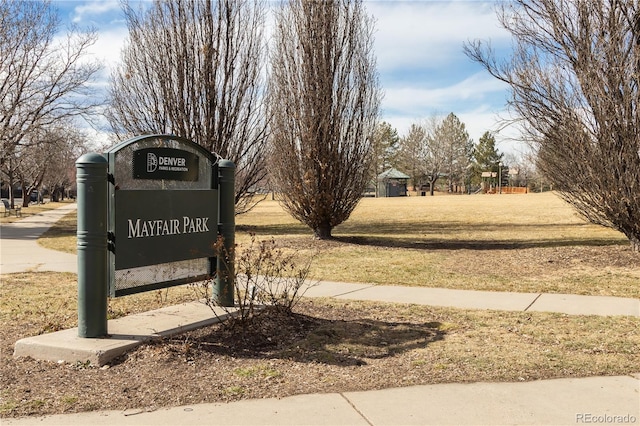 1473 N Locust, Denver, CO 80220 - community sign with a lawn