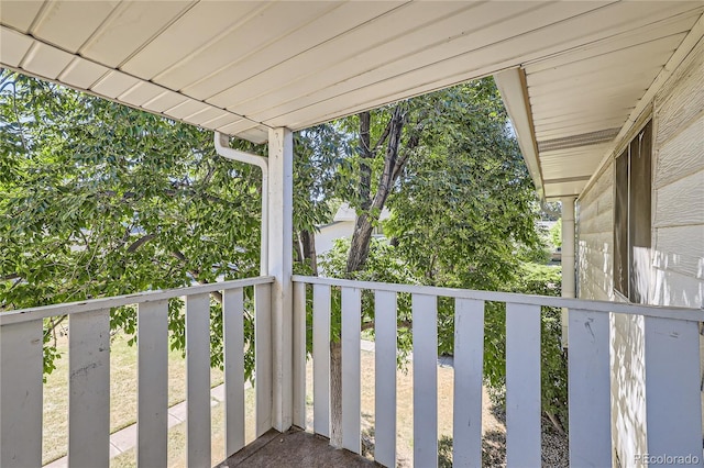 view of balcony