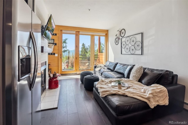 91400 Ryan Gulch Rd Unit 91406B, Silverthorne, CO 80498 - living room featuring dark wood-type flooring