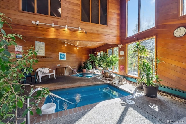 91400 Ryan Gulch Rd Unit 91406B, Silverthorne, CO 80498 - indoor pool with an in-ground hot tub and a patio